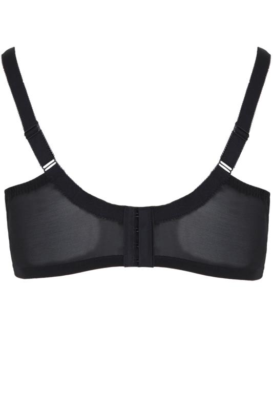Black Smooth Classic Non-Padded Underwired Full Cup Bra 3