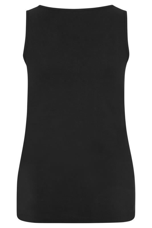 Plus Size YOURS FOR GOOD Black Rib Button Detail Vest | Yours Clothing  6