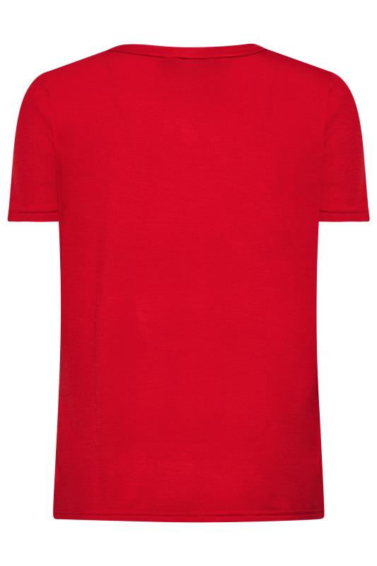 Petite Red Fairlise Christmas Heart T-Shirt | PixieGirl 7