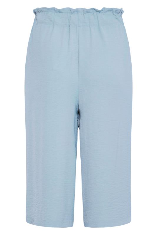 Curve Blue Paperbag Twill Culottes 5
