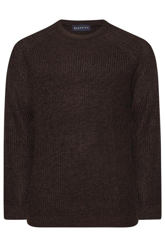 BadRhino Big & Tall Red Knitted Jumper 1