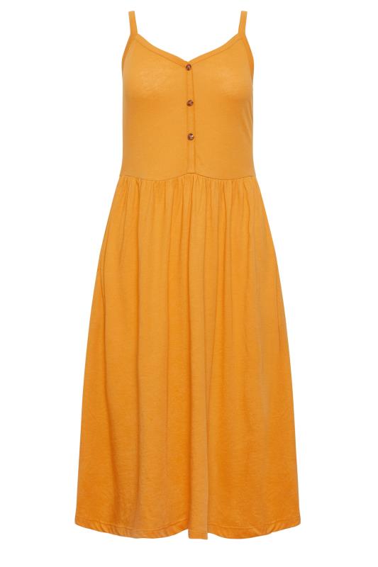 PixieGirl Yellow Button Through Midi Dress | PixieGirl 6