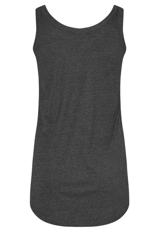 Plus Size Grey Marl Vest Top | Yours Clothing 6