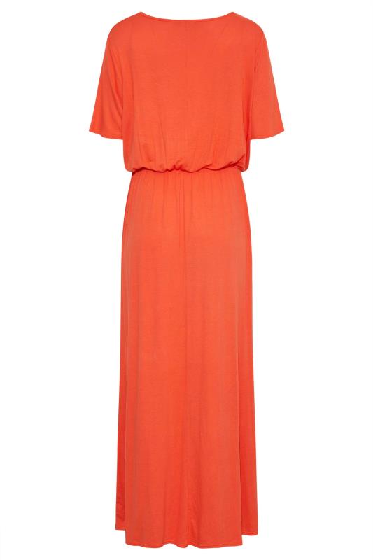 LTS Tall Orange Pocket Midaxi Dress 7
