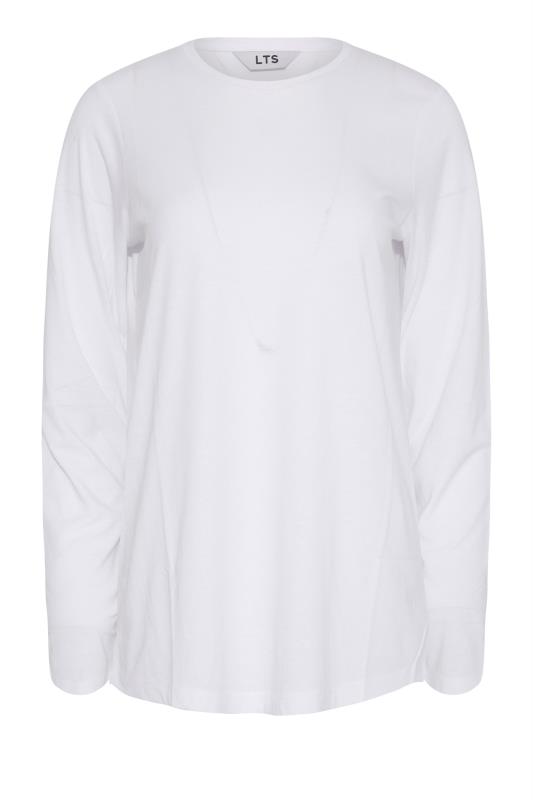 LTS Tall Women's White Dipped Hem T-Shirt | Long Tall Sally 5