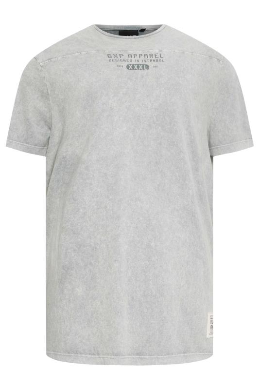 GNP Big & Tall Light Grey Logo Oversized T-Shirt | BadRhino 4