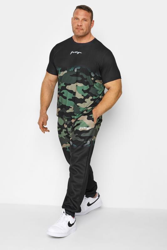 HYPE Big & Tall Black Camo Fade T-Shirt 2