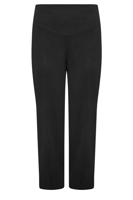 YOURS LONDON Plus Size Black Panelled Trousers | Yours Clothing 5