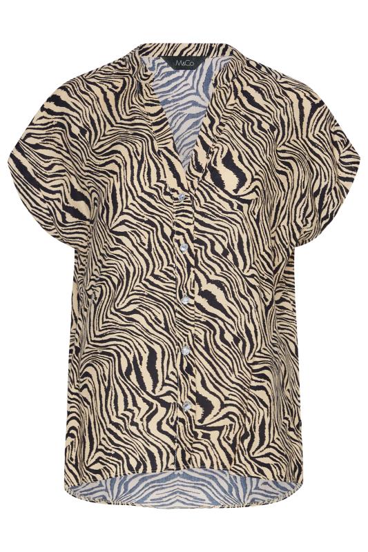 M&CO Brown Zebra Print Shirt | M&Co 6