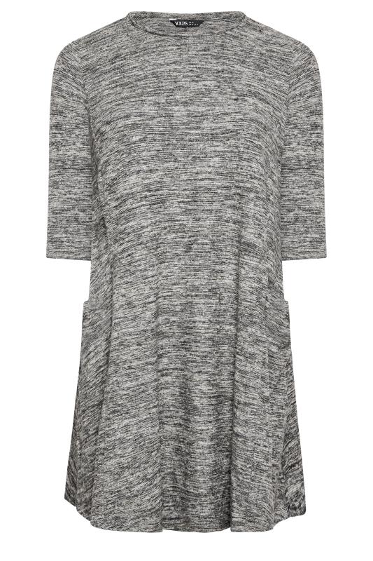 YOURS Curve Grey Soft Touch Pocket Dress | Yours Clothing 5