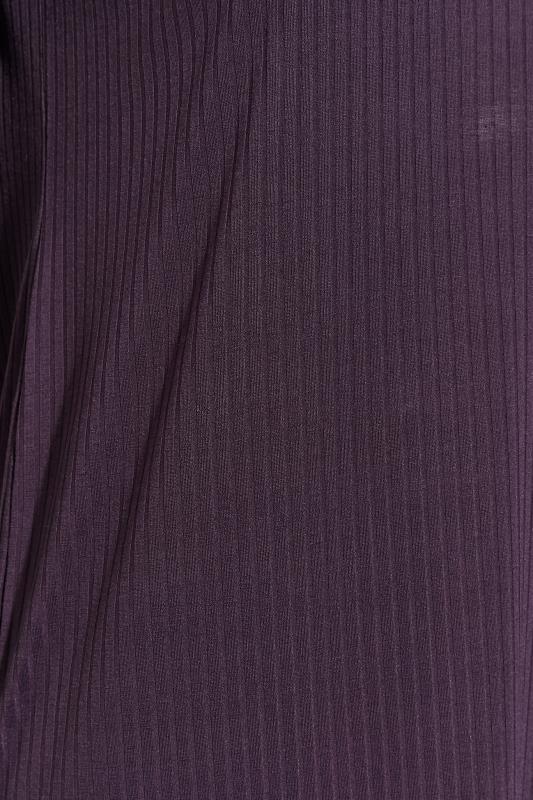 LIMITED COLLECTION Plus Size Purple Ribbed Dress | Yours Clothing 5