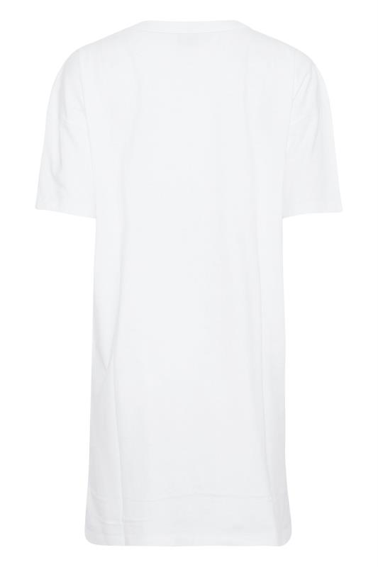LTS Tall White Oversized Tunic T-Shirt 6