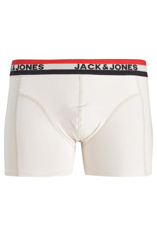 JACK & JONES Big & Tall 3 PACK Red & Black Logo Boxers | BadRhino 5