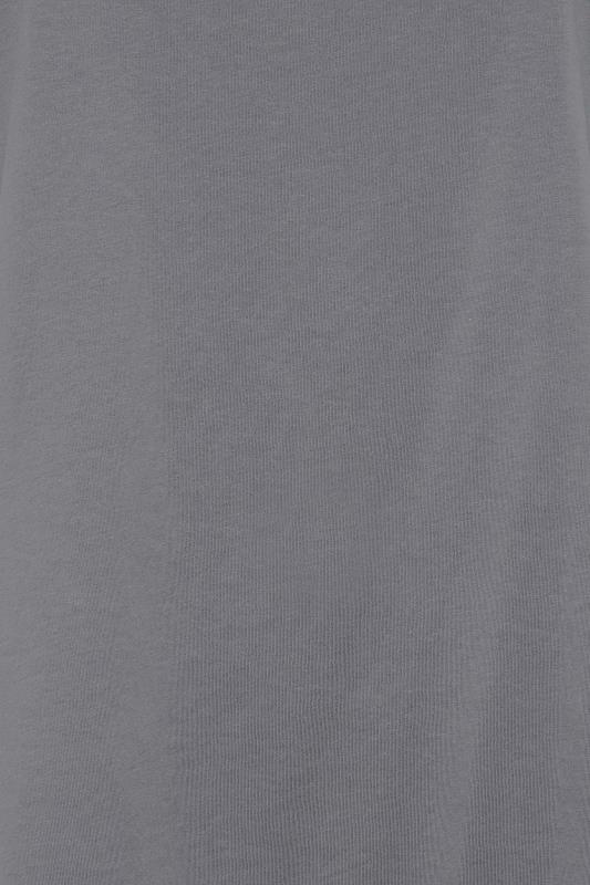 YOURS Curve Grey Cut Out T-Shirt | Yours Clothing 5