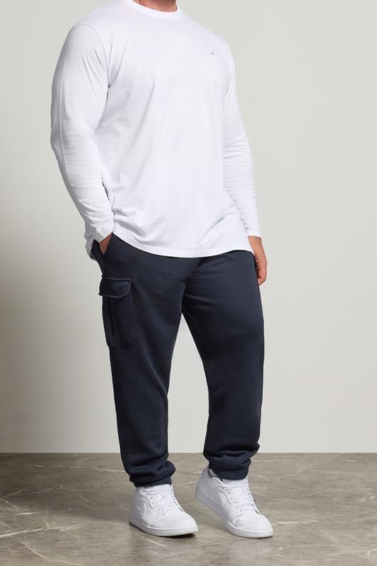  BadRhino Big & Tall Navy Blue Cargo Joggers