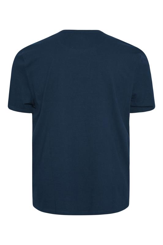 U.S. POLO ASSN. Big & Tall Navy Blue USA Print T-Shirt 4