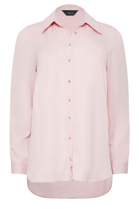 M&Co Light Pink Tie Back Tunic Shirt | M&Co 6