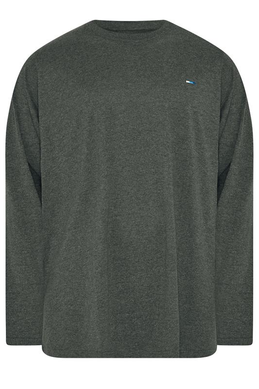 BadRhino Big & Tall Charcoal Grey Long Sleeve T-Shirt | BadRhino 5