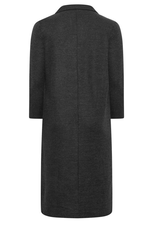 Plus Size Charcoal Grey Soft Touch Open Collar Midi Dress | Yours Clothing  7