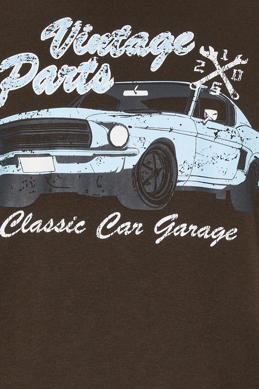 BadRhino Big & Tall Brown Extra Long 'Vintage Parts' Graphic T-Shirt | BadRhino 7
