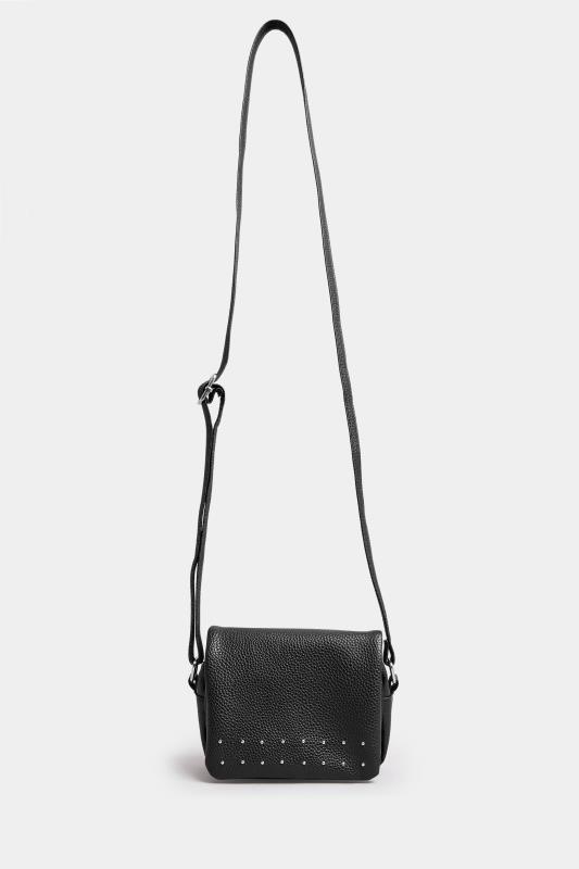 Black Stud Detail Cross Body Bag | Yours Clothing 4