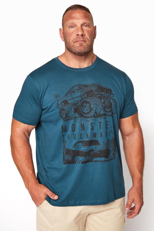 BadRhino Ocean Blue Truck Graphic Print T-Shirt_A.jpg