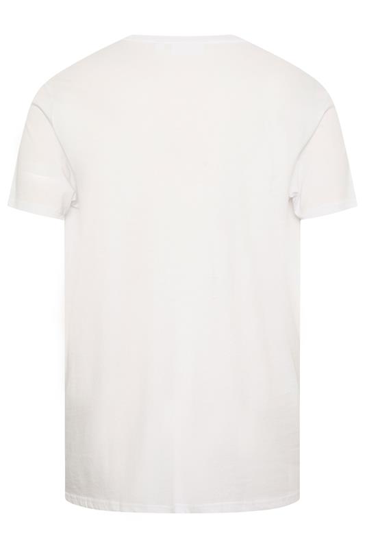 BEN SHERMAN Big & Tall White Guitar Graphic T-Shirt | BadRhino 4