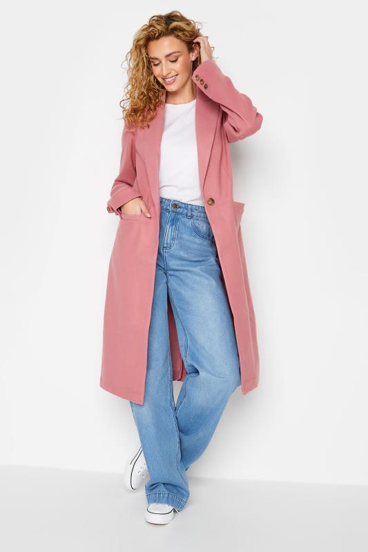 LTS Tall Women's Blush Pink Midi Formal Coat | Long Tall Sally 2