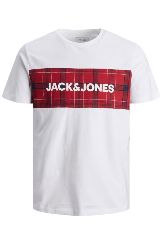JACK & JONES Big & Tall Red Check Loungewear Set 3