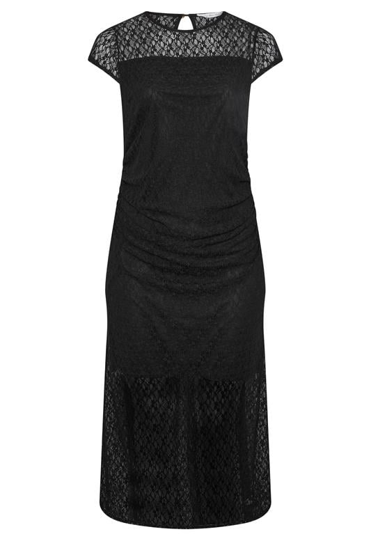 YOURS LONDON Plus Size Black Lace Sleeveless Maxi Dress | Yours Clothing 1