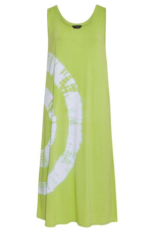 Plus Size Green Tie Dye Maxi Dress | Yours Clothing 6