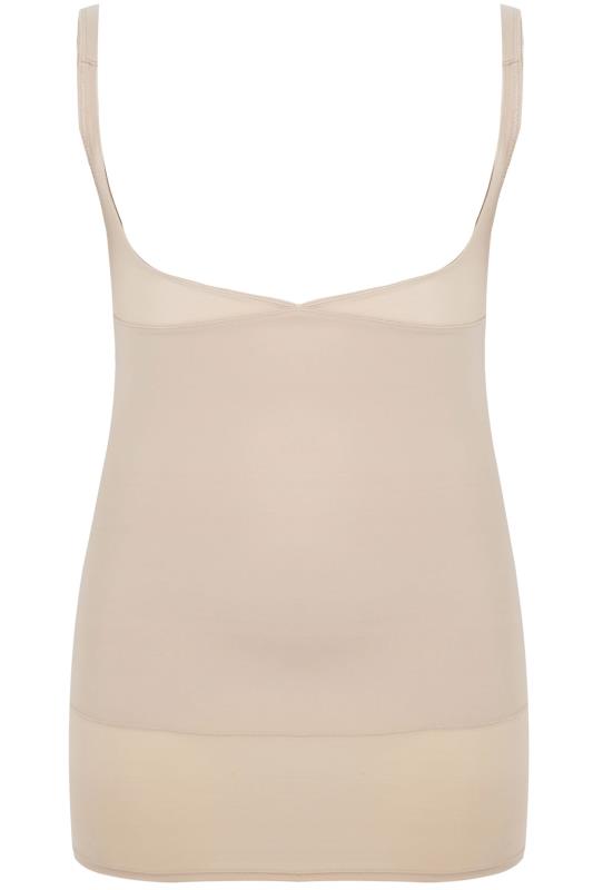 Plus Size Nude Seamless Control Underbra Slip Dress | Yours Clothing 2