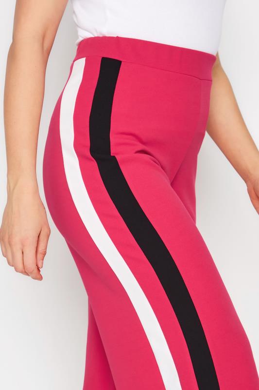 LTS Tall Women's Pink Side Stripe Wide Leg Trousers | Long Tall Sally  3
