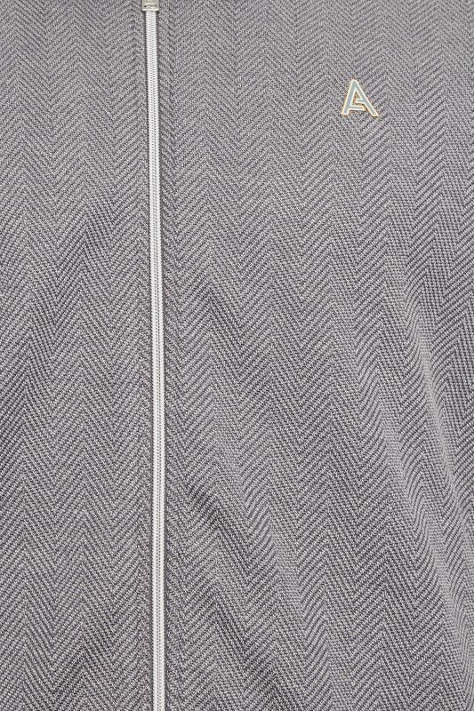 STUDIO A Big & Tall Grey Zip Through Jacket | BadRhino 3