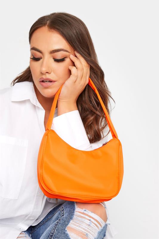 Bright Orange Fabric Shoulder Bag_A.jpg