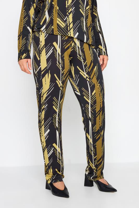  Grande Taille Evans Yellow & Black Abstract Print Leggings