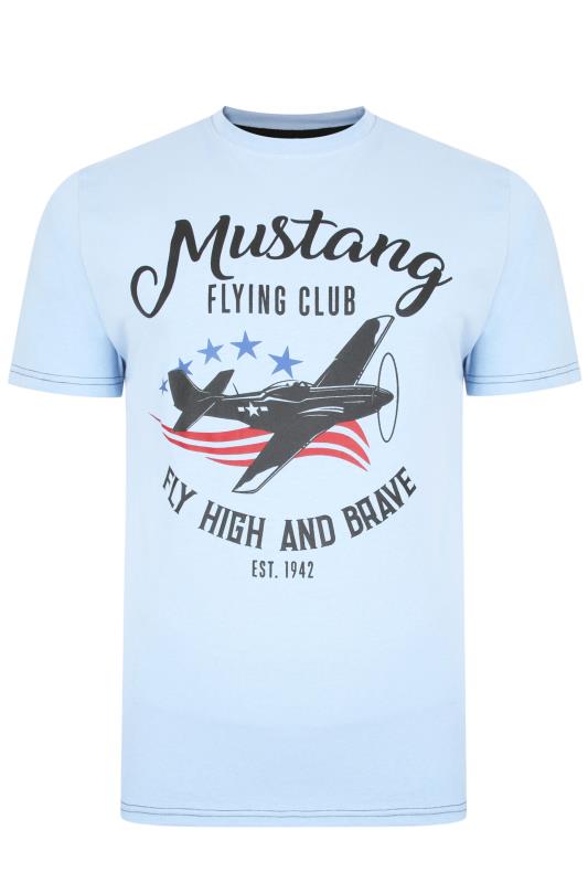 KAM Big & Tall Blue Mustang Club T-Shirt 2