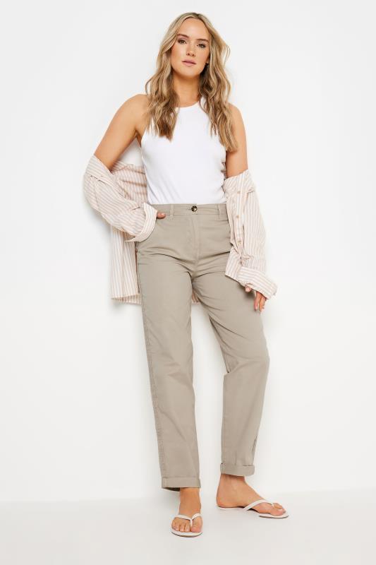  Grande Taille LTS Tall Stone Brown Straight Leg Chino Trousers