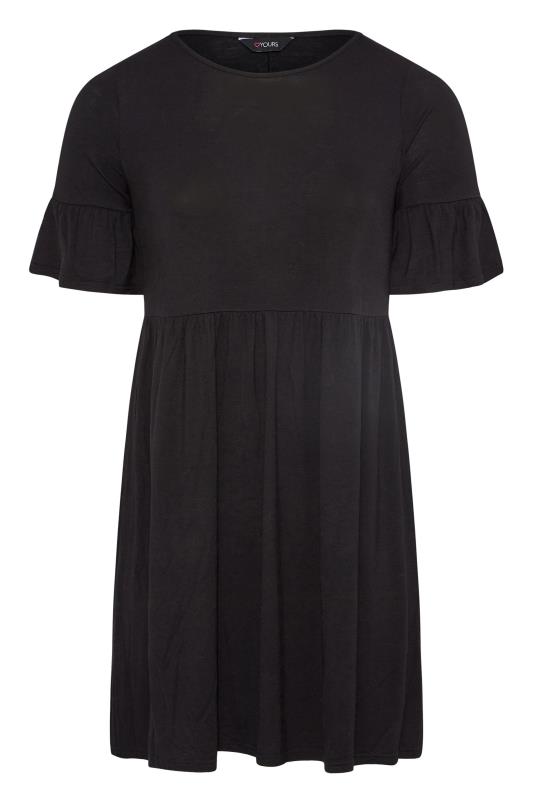 Plus Size Black Smock Tunic Dress | Yours Clothing 6