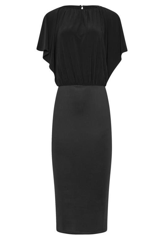 LTS Tall Women's Black Scuba Midi Dress | Long Tall Sally 5