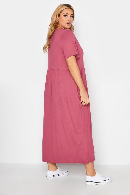 LIMITED COLLECTION Curve Pink Throw On Maxi Dress_R.jpg