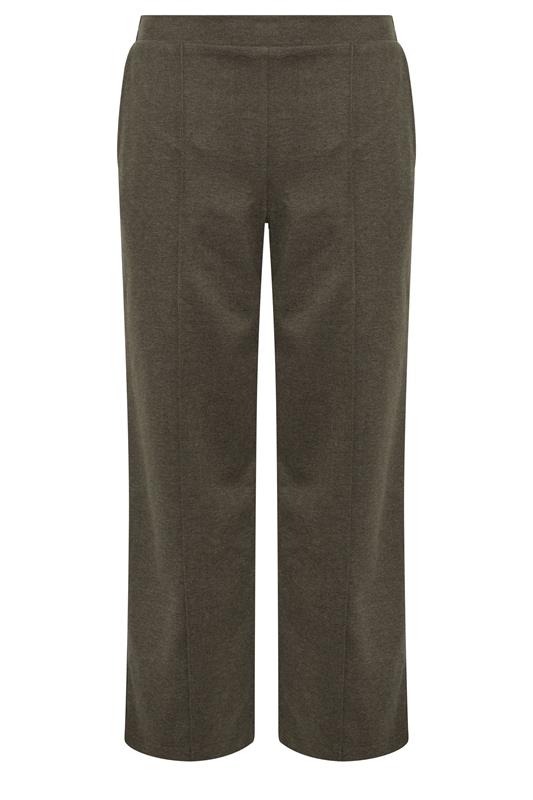 M&Co Petite Chocolate Brown Wide Leg Pintuck Trousers | M&Co 6