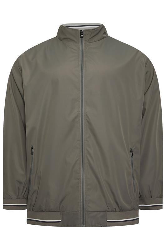 KAM Big & Tall Forest Green Lightweight Harrington Jacket | BadRhino 2