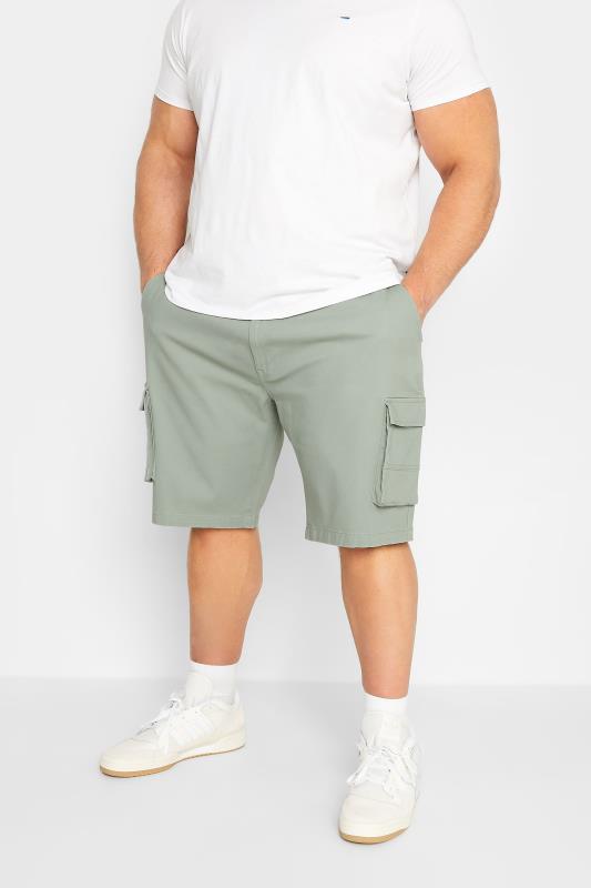 Men's  BadRhino Big & Tall Green Cargo Shorts