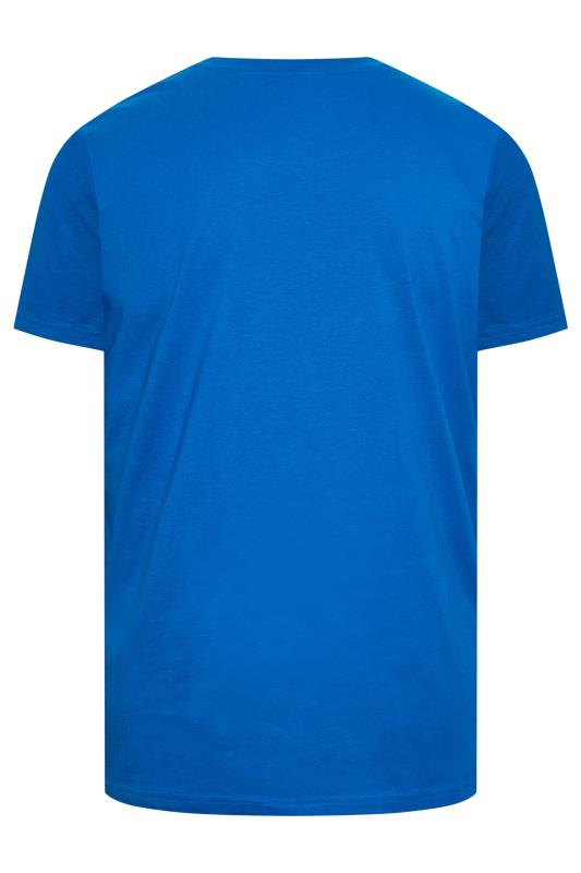 STUDIO A Big & Tall Cobalt Blue T-Shirt | BadRhino 4