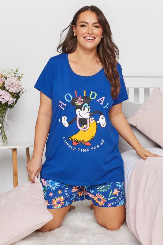 DISNEY Curve Blue Minnie Mouse Tropical Pyjama Set_C.jpg