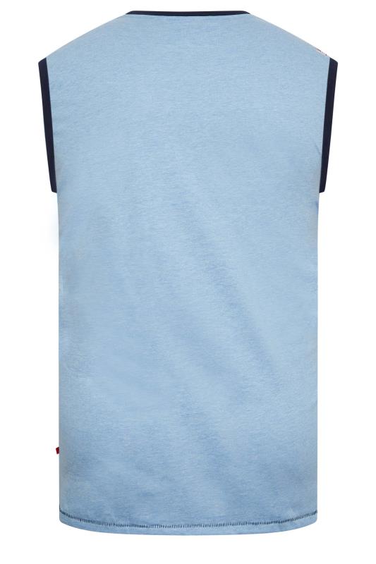 D555 Big & Tall Blue Surfboard Print Vest | BadRhino 4