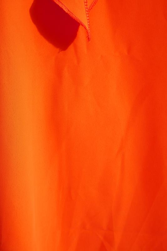 YOURS LONDON Curve Orange Ruffle Vest Top 5