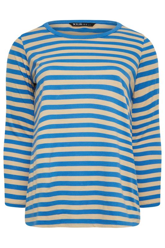 YOURS 2 PACK Blue & Black Long Sleeved T-Shirts | Yours Clothing 9