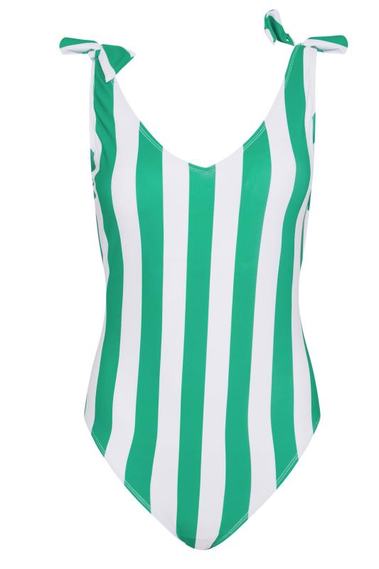 LTS Tall Green Stripe Swimsuit 5